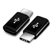 Micro USB Female to USB 3.1 Type-C Male Converter - Pack of 2