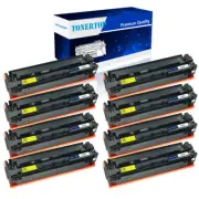 8PK CF400X 201X Toner Cartridge Fit For HP Laserjet Pro M277dw M252dw M277 M277n