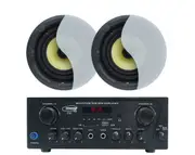 Bluetooth Amplifier + 2x6" Ceiling Speakers Package Cafe Restaurant 172C+LGC63