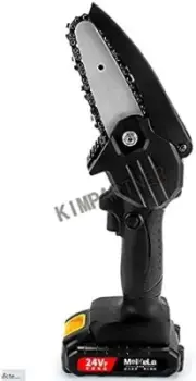 Cordless 6" Electric One-Hand Chainsaw with 24v Battery & Charger
