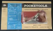 6 VTG Tools By Marx- Bench Plane Wrench Micrometer Hack Saw Hand Drill Bit Brace