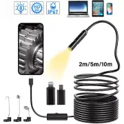 Waterproof HD Endoscope Borescope Inspection Snake Camera For iPhone Android