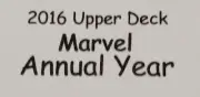 2016 UD Marvel Annual 128 Sabretooth