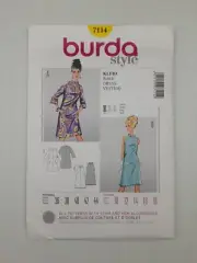 Burda Sewing Pattern 7114 Women's Dress Pattern Size US 10-18 EUR 36-44 NEW