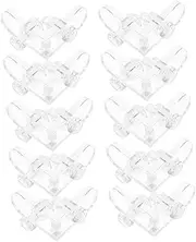 TOPPERFUN 10pcs Acrylic Corner Code Corner Guards Corner Brace L Shape Corner Bracket Furniture Corner Protectors Couch Corner Protectors Corner Brackets for Wood Transparent