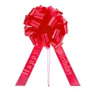 25 Inch Big Car Pull Bow Metallic Giant Bow for Decoration, Red