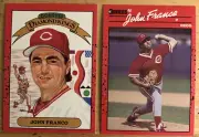 Lot Of “Lucky” 1990 Donruss John Franco Cards Diamond Kings #14 & #124 Reds