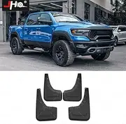 JHO Front Rear Mud Flaps Splash Guards Mudflaps Custom Fit for Dodge Ram 1500 TRX 2021 2022 2023 Exterior Accessories No Need to Drill Holes(Set of 4)