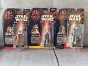 NEW Star Wars Episode 1 Figures Jar Jar Binks + Boss Nass + Captain Tarpals