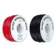 30M 22AWG Black/Red UL 1007 Cable Line PCB Wire Tinned Copper Solid Wires OK Line Electrical Wire DIY