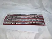ABN Large SAE Socket Holder Tray Rack Rail 1/4" 3/8” 1/2" Inch 80-Piece Clips