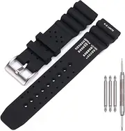 [MCXGL] 22mm Silicone Watch Band Compatible with Citizen Hyper Aqualand Duplex Promaster Men's Sport Waterproof Dive Strap Bracelet Watch Accessories