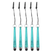 5pcs Metallic Stylus Pen for Touch Screens Metal Capacitive Pens, Light Blue