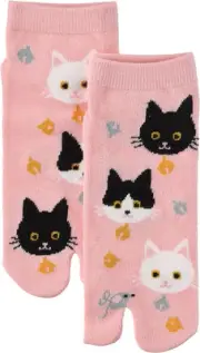 Japanese Heart Sneaker-Length Women'S Tabi Socks