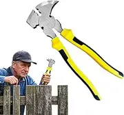 Fence Pliers - Barbed Wire Fence Pliers Tools | Multifunctional Hand Tools Easy Gadgets with Hammer Head for Bending Cutting & Gripping Wires