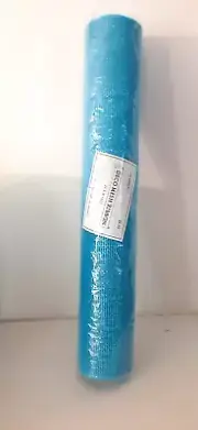 Hobby Lobby Deco Mesh Ribbon Blue Floral Design 21 in x 30 ft NIB
