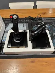 Thrustmaster HOTAS Cougar F16 Flight Simulator Controller Throttle & Joystick