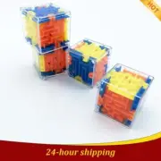 Maze Six-sided Transparent Puzzle Speed Rolling Ball Cubes Maze Toys For Childre