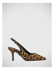 [Wittner] Leia Leopard Print Leather Slingback