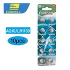 10 EUNICELL AG10 LR1130 0% MERCURY 1.5V STOP BARK WATCH BATTERY BATTERIES ALARM