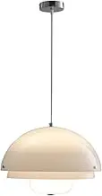 CJLWSLCO Scandinavian Double Oval White Glass Chandeliers Bedroom Dining Room Living Room Bar Decoration Hanging Lamp LED E27 Light Source Pendant Lightled Modern Simple Home Lighting Fixtures Indoor