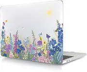 Laptop Shell Case Compatible with New MacBook Air 13.6 inch 2022 Release M2 A2681 with Retina Display Touch ID, Protective Smooth Plastic Hard Shell Laptop Cover - Colorful Flower