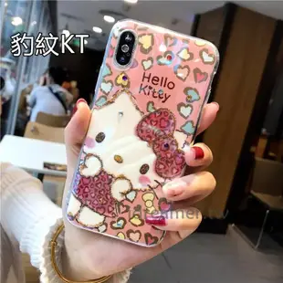 新款iphoneX貓咪hello kitty i8鑲鑽 iphone6手機殼 i7plus全包軟殼 i8 plus保護殼