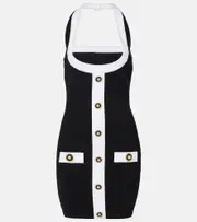 [Balmain] Balmain Halterneck minidress UK 6 black