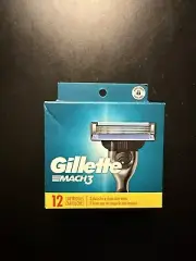 Gillette Mach3 Men's Razor Blade Refill Cartridge Package Of 12
