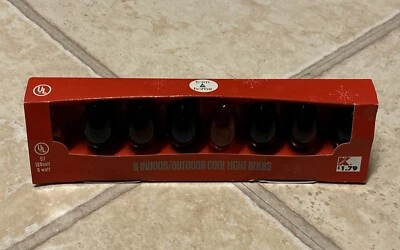 New In Box Vintage Kmart C7 1/2-5w Indoor Outdoor Multi Color Christmas Bulbs