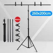 6.5ft Background Backdrop Stand Tripod T-Shape Clamp Kit Photography Photo