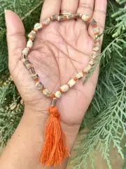 TULSI Tulasi Pocket Mala, 27+1 Guru Bead Holy Basil Vaishnav Iskcon