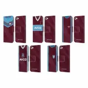 WEST HAM UNITED FC RETRO KITS LEATHER BOOK WALLET CASE FOR APPLE iPOD TOUCH MP3