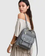 [Belle & Bloom] 5th Ave Leather Backpack - Ash