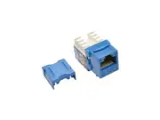 Tripp Lite Cat6/Cat5e 110 Style Punch Down Keystone Jack, Blue, 25-Pack, TAA (N2