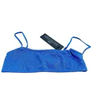 New Triangl Swimwear Mica Marina Sparkle Blue Bikini Top