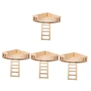 Hamster Climbing Ladder Toy for Chinchilla Platform with