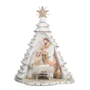 Katherine's Collection Starry Nights 24" Celestial Nativity Piece, White/Gold