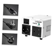800W Voltage Transformer Step Up 110V to 220V, Step Down 220V to 800W-3 Plugs