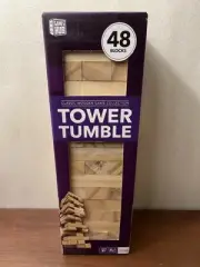 Tower Tumble 48 Wooden Blocks Classic Wooden Game Collection Strategy Game