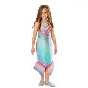 Mattel Barbie Colour Change Mermaid Costume Dress Up Party/Halloween Size 6-8y