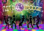 Alltten 10x8FT 70s Disco Decorations Backdrop Lets Boogie Party Decorations Backdrop Disco Dancing Night Party Themes Banner Disco Birthday Party Supplies F124
