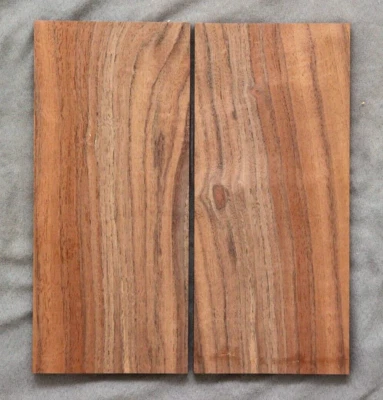 Walnut Figured Block Board Blank (x2): 11.65" x 5.2" x .4". 5 years+ air dry. W5