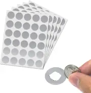 150 Pack, 1" Scratch off Stickers Labels, round Circle - Silver