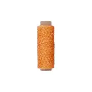 Gold Yellow Leather Sewing Flat Wax Thread, 1mm, 164 ft / 50m