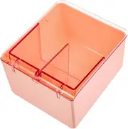 Healvian Cotton Ball Swab Organizer Box Compact Desktop Storage for Makeup Beauty