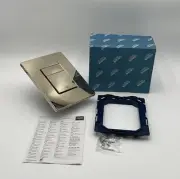 NIB Grohe DXV Skate Cosmopolitan Dual Flush Actuator Plate Platinum Nickel