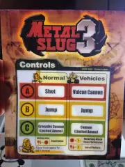 Metal Slug 3 Neo Geo Arcade Marquee