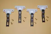 4 Mini Euro 26mm Concealed Inset Self Closing Hinges: Kitchen Cupboard Wardrobe