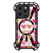 iPhone 16 Pro Ultra Bounce Case MagSafe Compatible Doodle Hearts